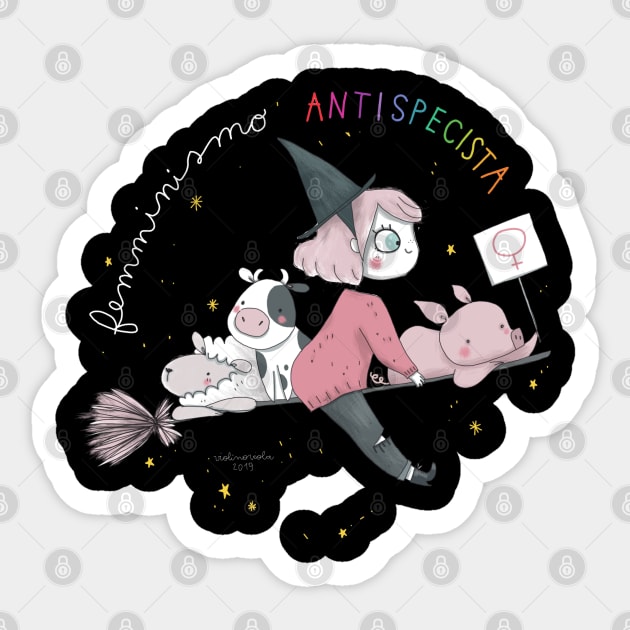 antispecism feminism Sticker by violinoviola